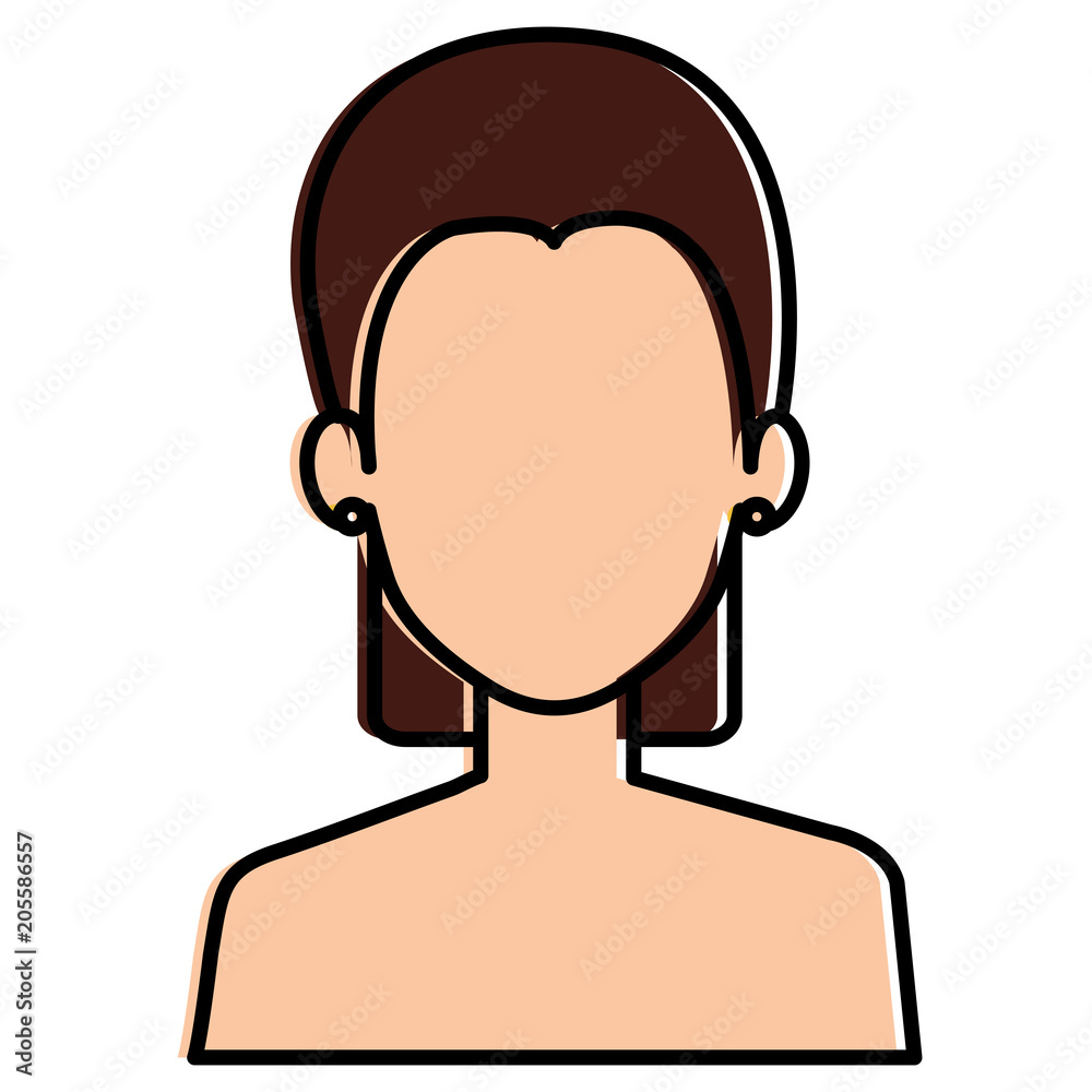 beautiful woman shirtless avatar character vector illustration design beautiful woman shirtless avatar character vector illustration design