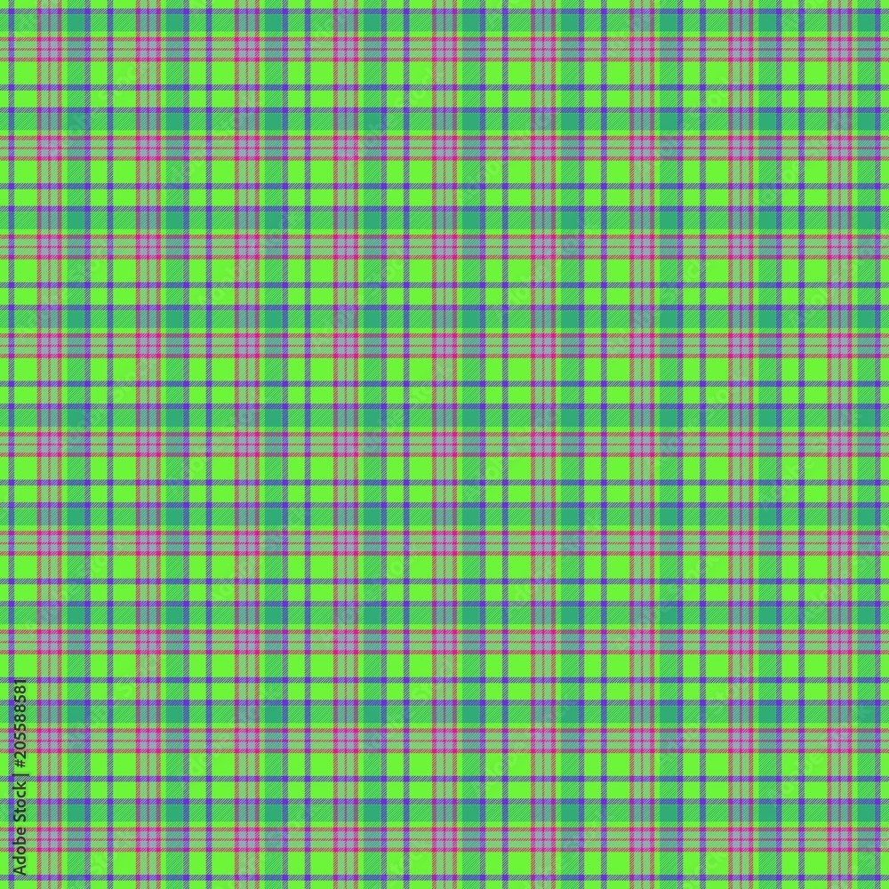 Green checkered tartan seamless pattern, usable for home textile or fashion clothes or scrapbooking design Green checkered tartan seamless pattern, usable for home textile or fashion clothes or scrapbooking design
