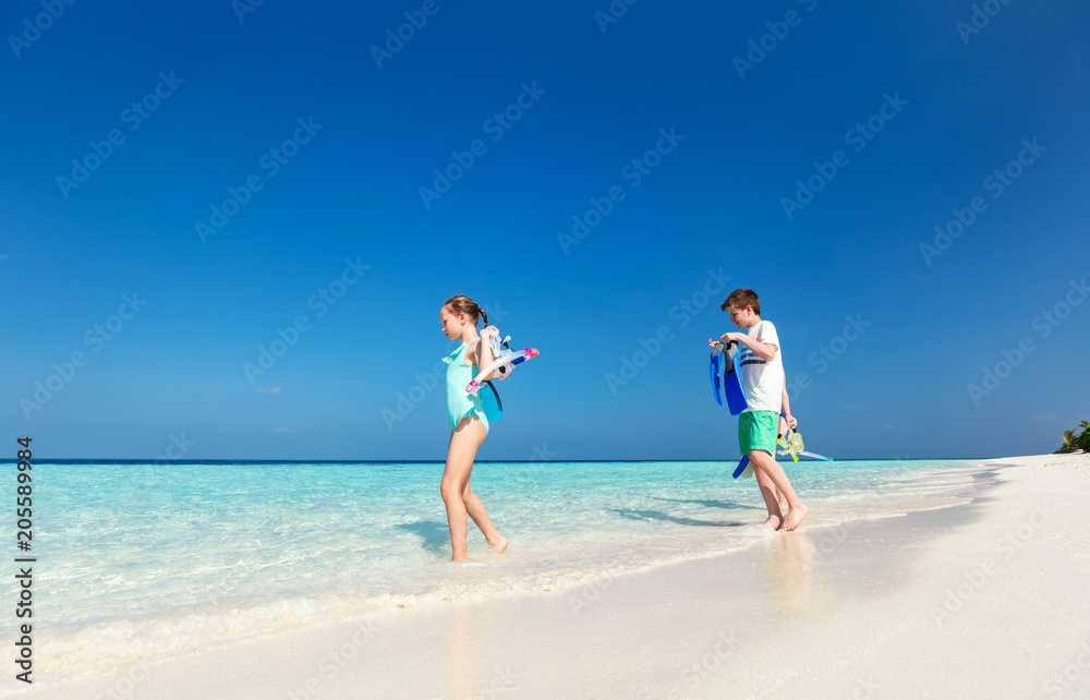 Kids at beach