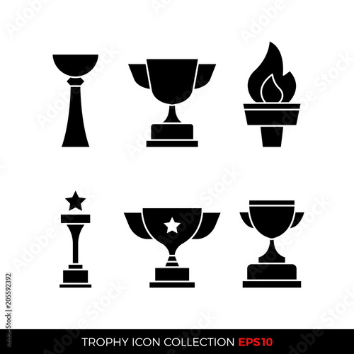 Set of premium award icons. eps10 vector illustration