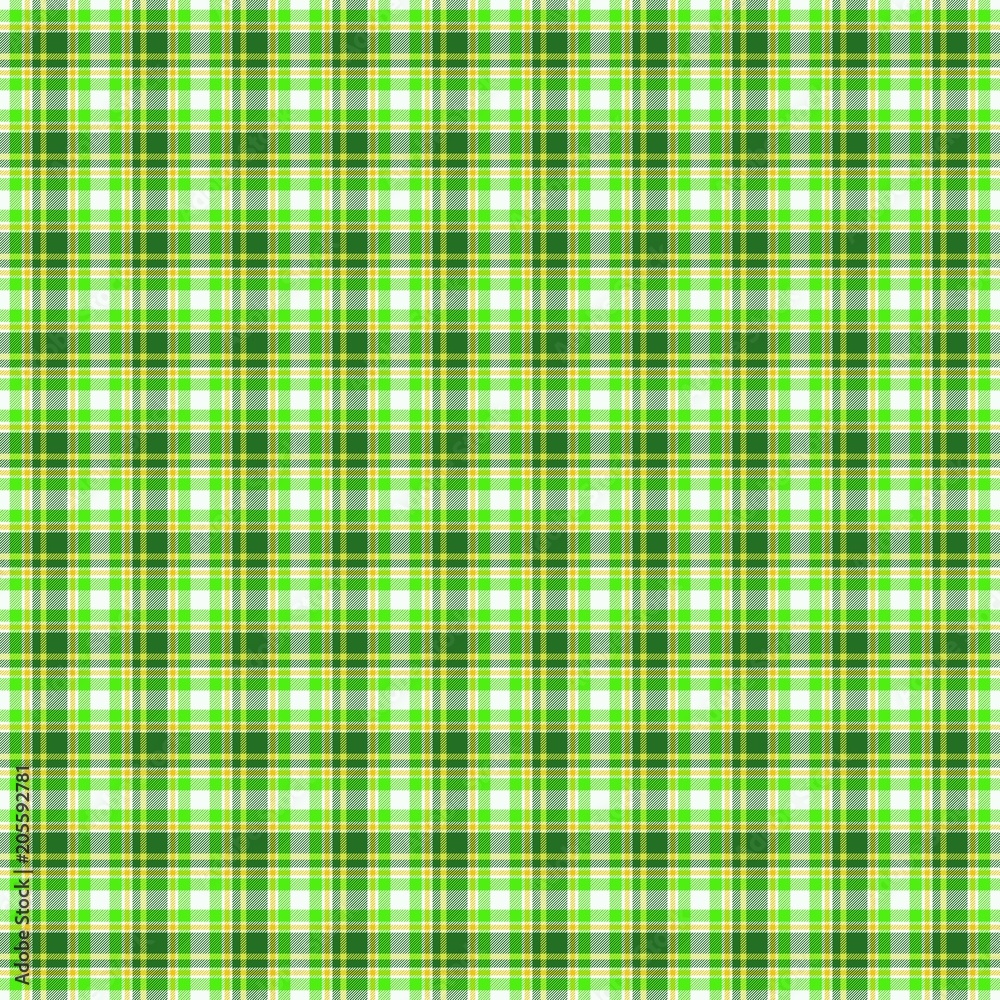 Fresh green and white tartan fabric textile print design pattern Fresh green and white tartan fabric textile print design pattern