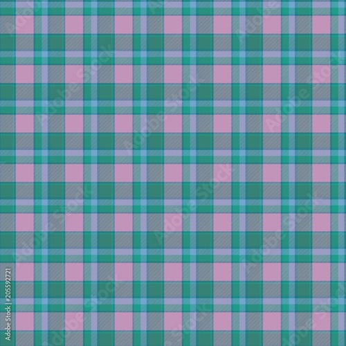 Cyan grey seamless tartan design pattern background