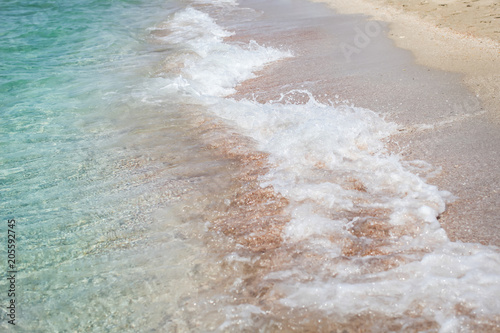 waves on seashoe  photo
