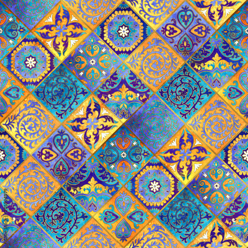 Morocco mosaic design. Abstract background