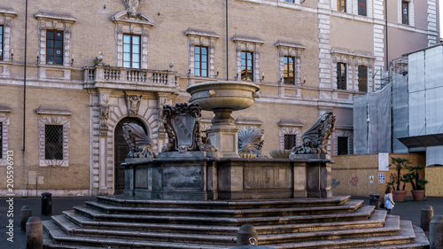 Fontana di Santa Maria in Trastevere  Rome  Italy