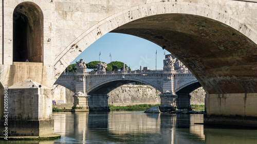 Bridges over the River Tiber, Rome, Italy © Hamish