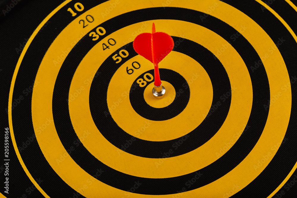 The game of darts, darts on the target. The game of darts, darts on the target.