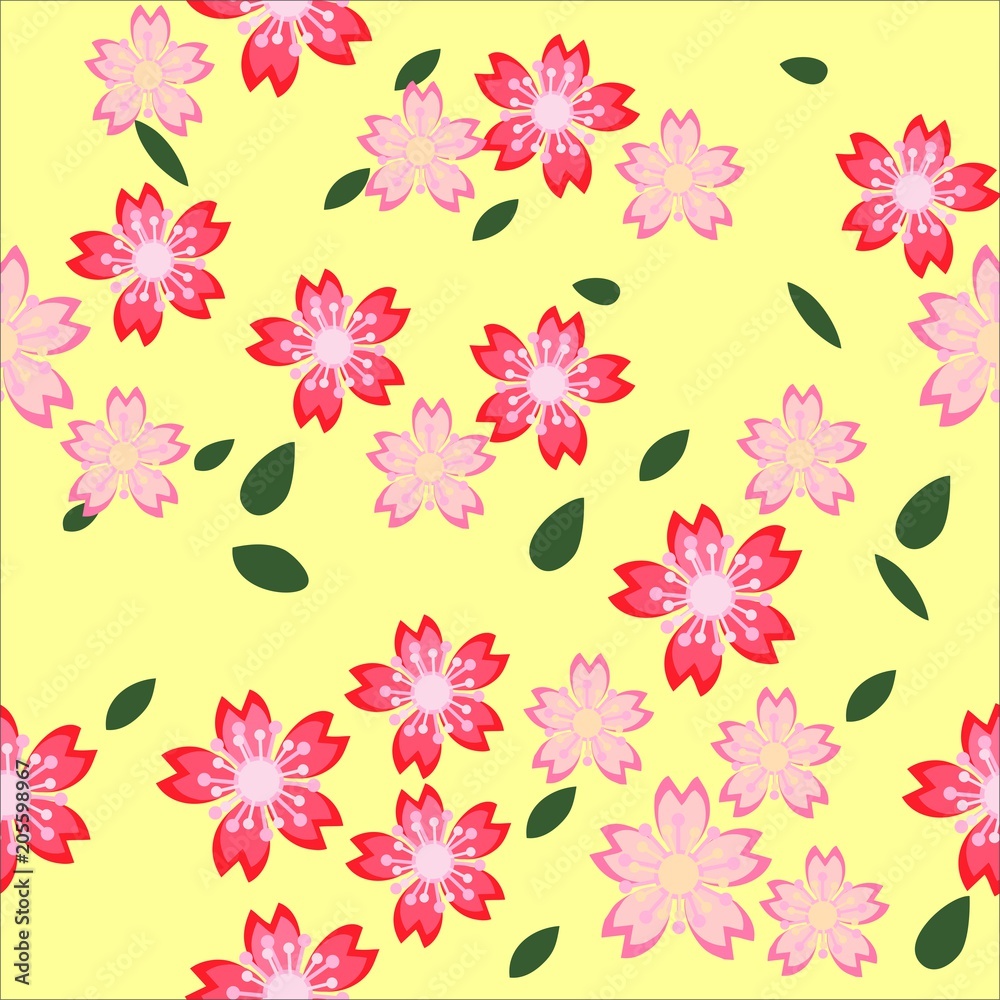 Seamless pattern floral background
