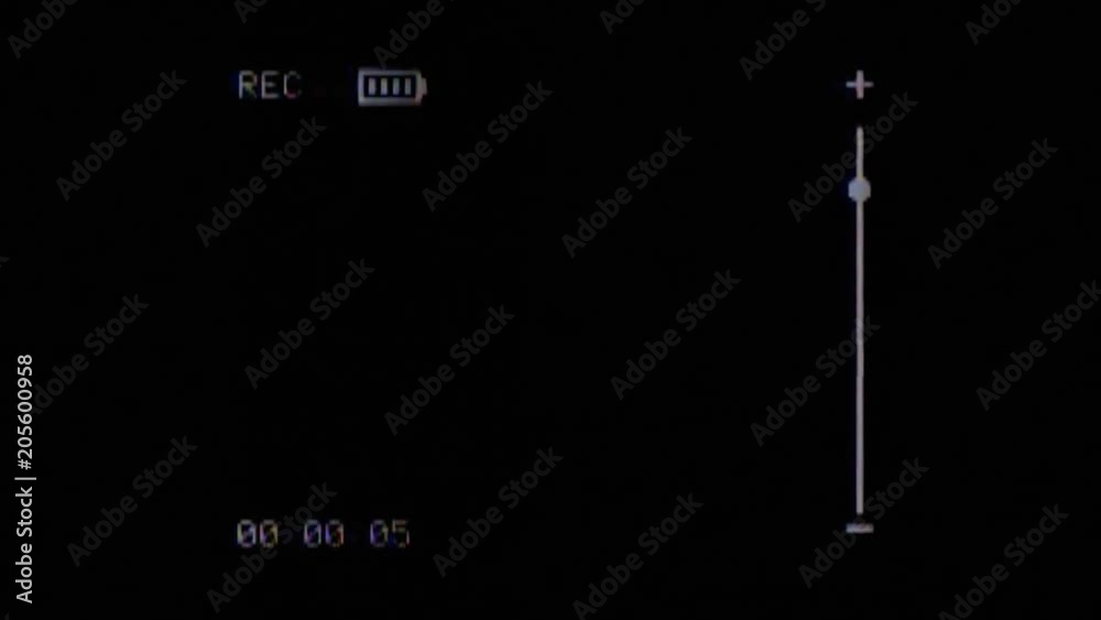 Analog capture (intentional heavy distortion fx) the screen of a VHS