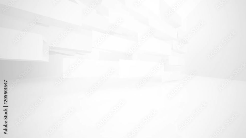 Abstract white interior multilevel public space with window. 3D animation and rendering. Abstract white interior multilevel public space with window. 3D animation and rendering.