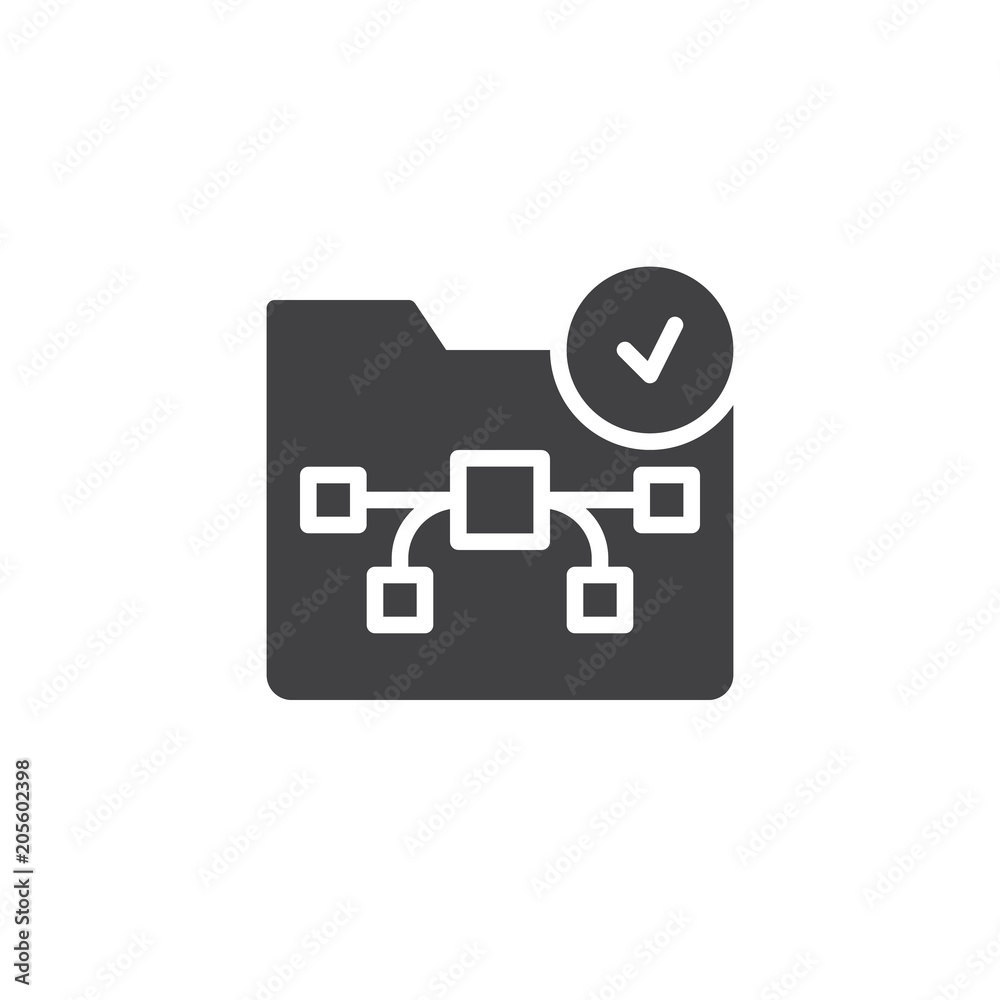 Graphic folder with check mark vector icon. filled flat sign for mobile concept and web design. Graphic design file simple solid icon. Symbol, logo illustration. Pixel perfect vector graphics Graphic folder with check mark vector icon. filled flat sign for mobile concept and web design. Graphic design file simple solid icon. Symbol, logo illustration. Pixel perfect vector graphics