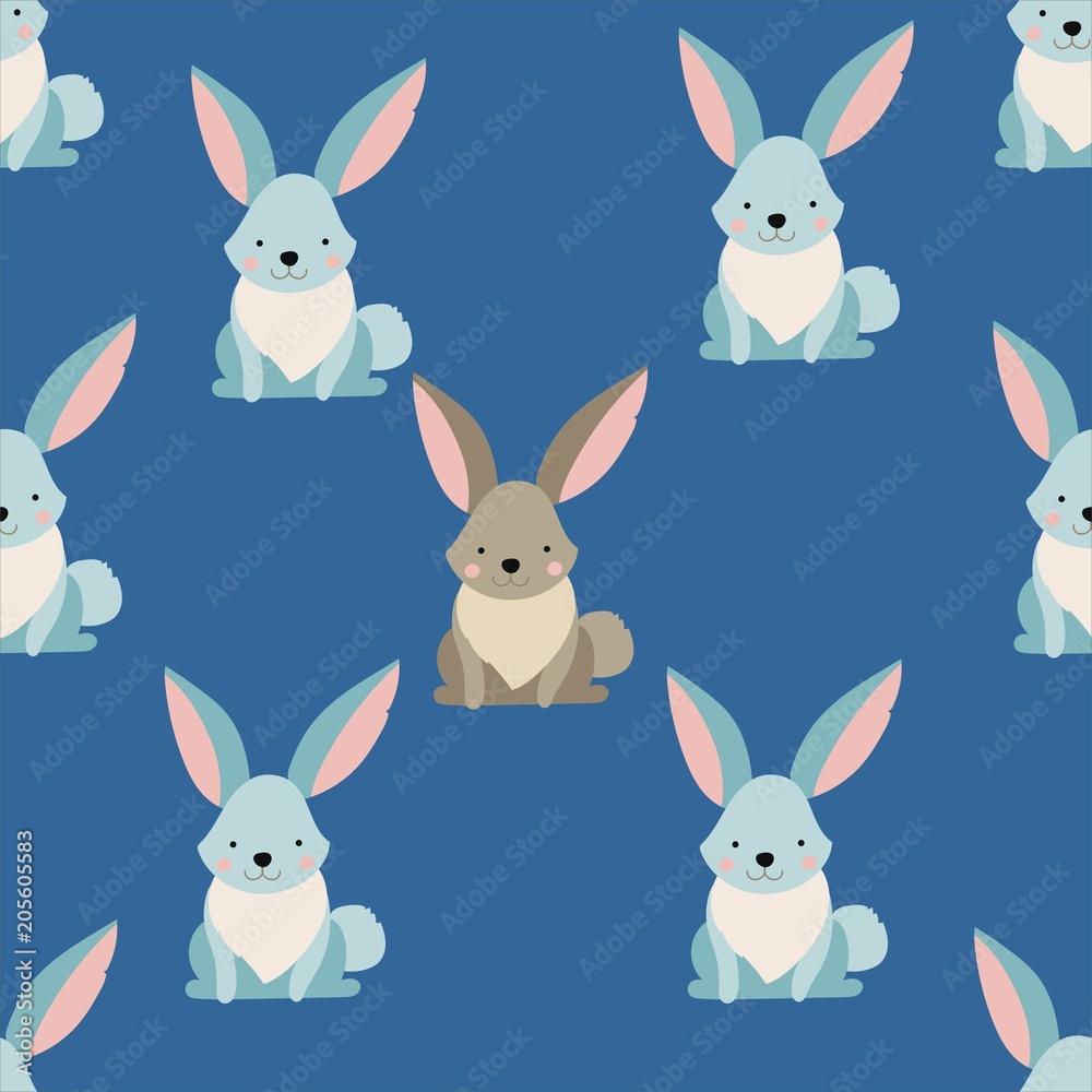 Seamless pattern animal forest background
Seamless pattern animal forest background