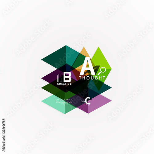 Abstract geometric option infographic banners, a b c steps process Free Download Abstract geometric option infographic banners, a b c steps process - GFXLoad