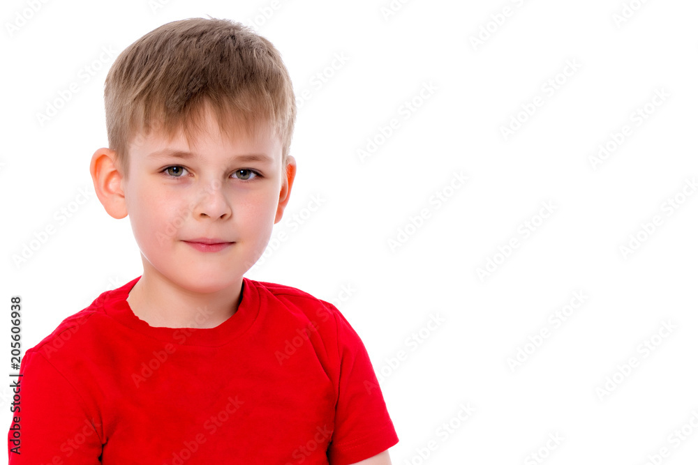 Portrait of a little boy close-up. Portrait of a little boy close-up.