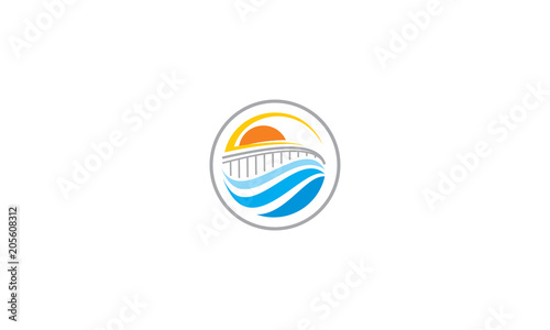 beach bridge logo