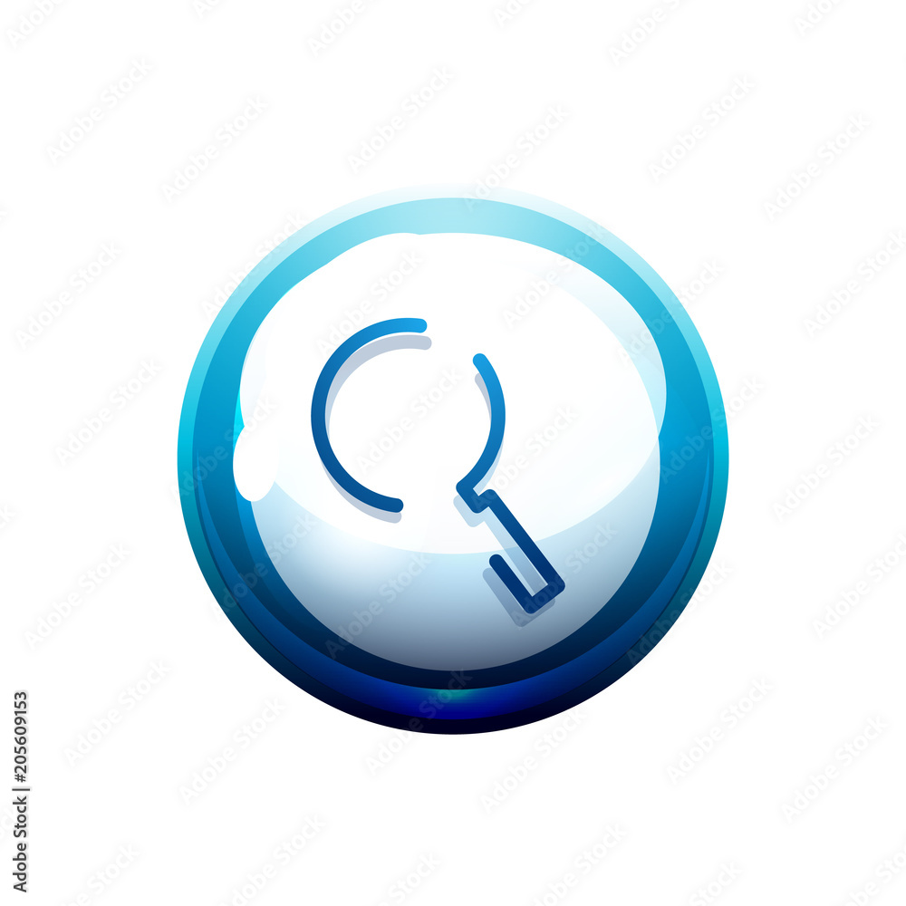 Search magnifyier web button, magnify icon. Modern magnifying glass sign, web site design or mobile app Search magnifyier web button, magnify icon. Modern magnifying glass sign, web site design or mobile app