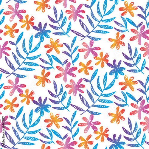 hand drawn seamless pattern...