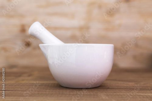 Fototapeta Naklejka Na Ścianę i Meble -  bowl  on wood. spa concept