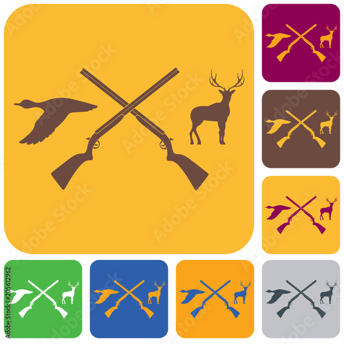 Hunting club logo icon