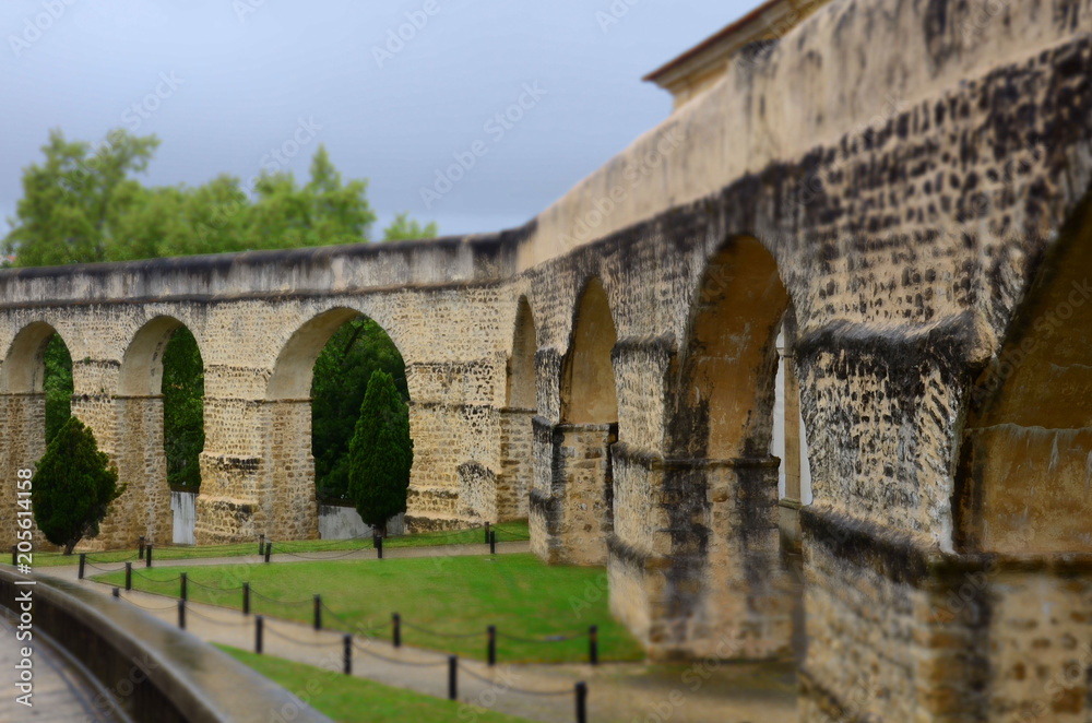 Coimbra, Portugal : Arches of the Aqueduct of Garden-San Sebastian near the University of Coimbra
