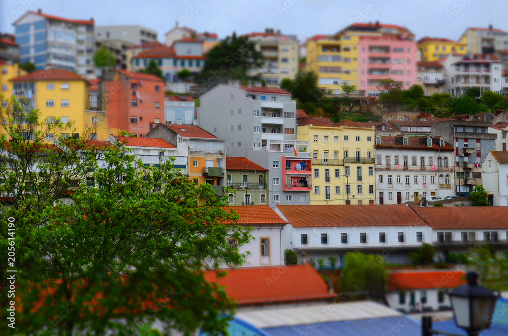 View of various building in the city of Coimbra, Portugal