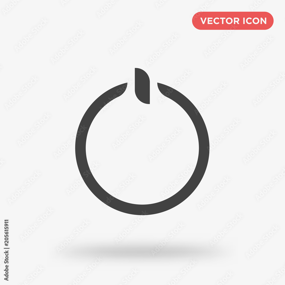 Turn on icon isolated on white background Turn on icon isolated on white background