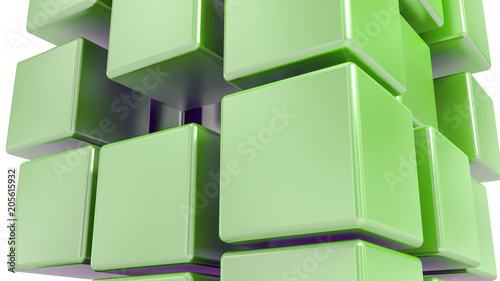 abstract 3d box background