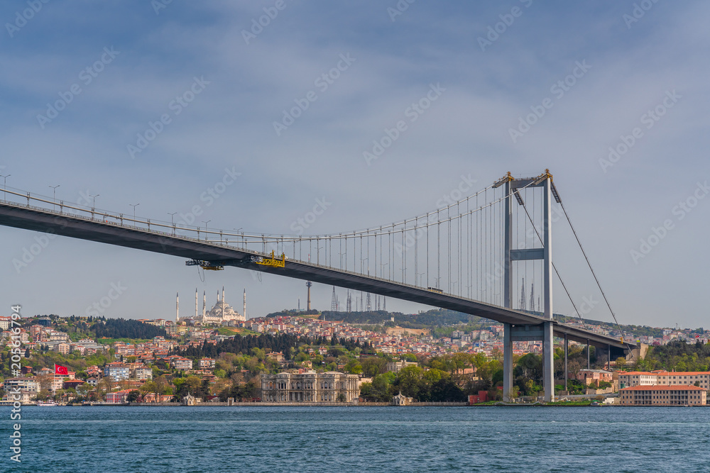Naklejka premium Bosphorus bridge , Istanbul Turkey
