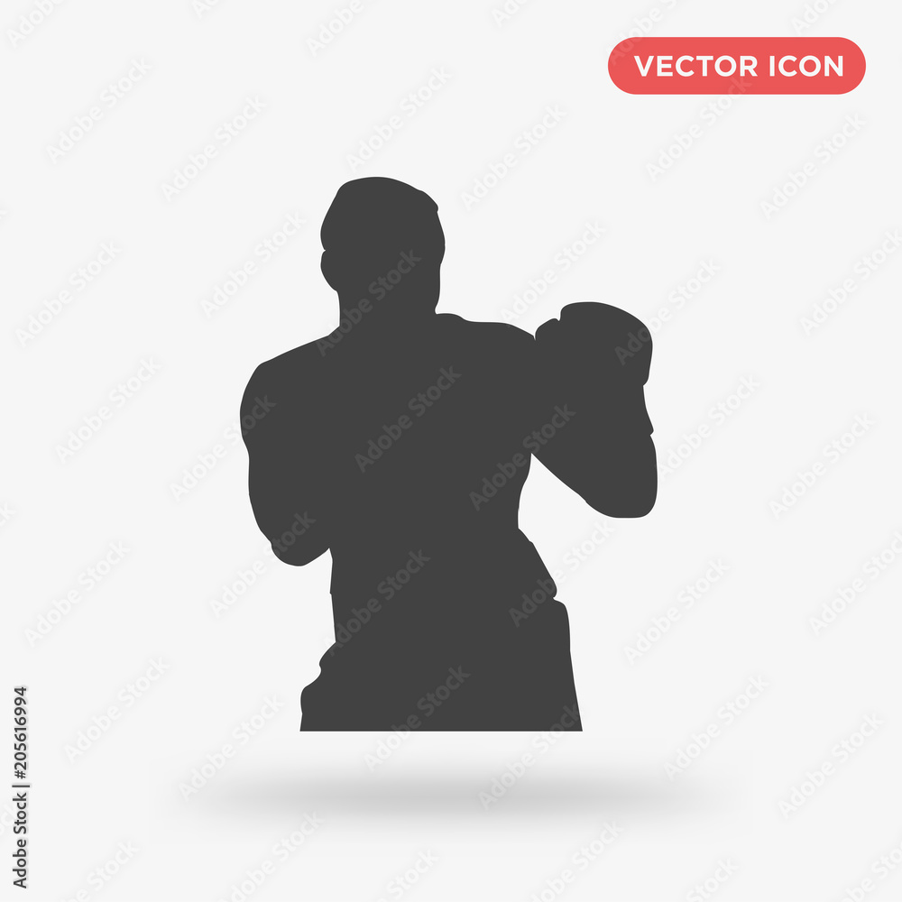 Boxer icon isolated on white background