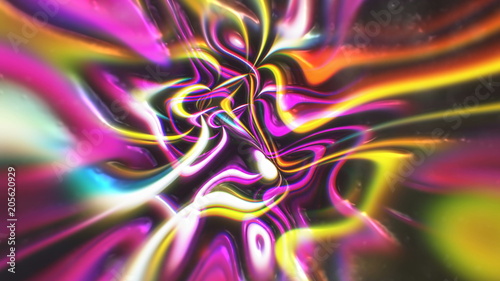 Fototapeta Naklejka Na Ścianę i Meble -  Abstract glow energy background with visual illusion and wave effects, 3d rendering computer generating