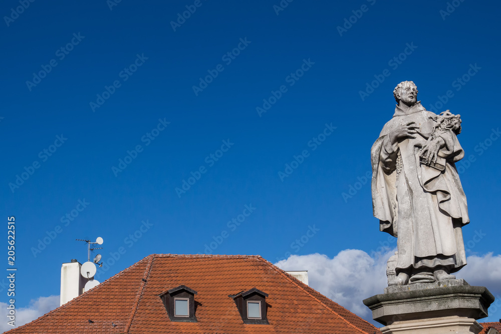 Statue on the Charles Bridge in Prague, Czech republic