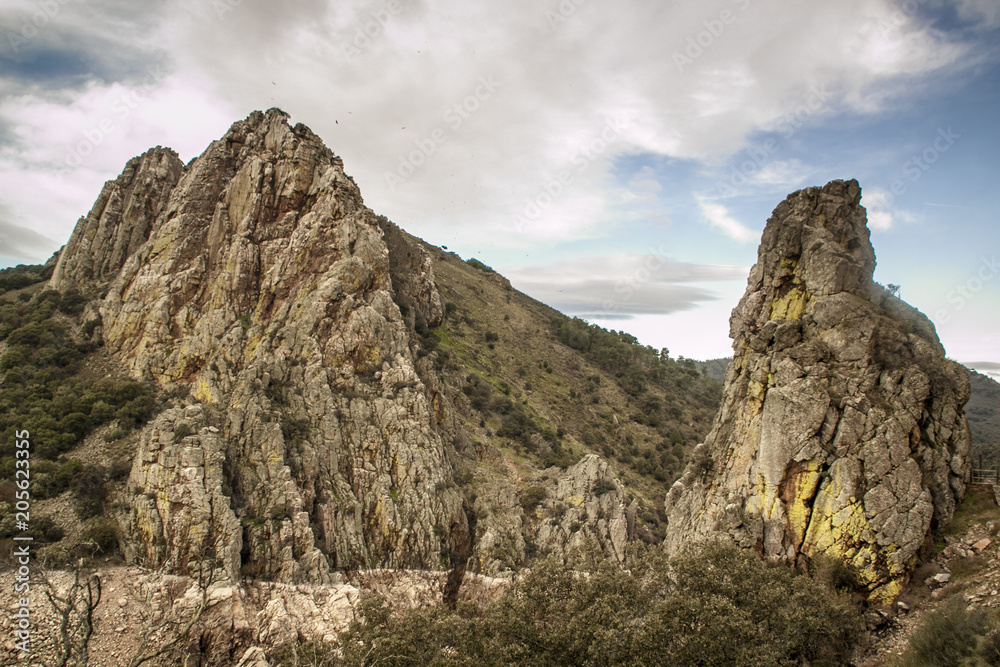 National Park of Monfrague. Nature landscape in Caceres, Extremadura. Spain
