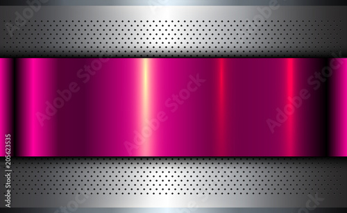 Metallic background silver pink
