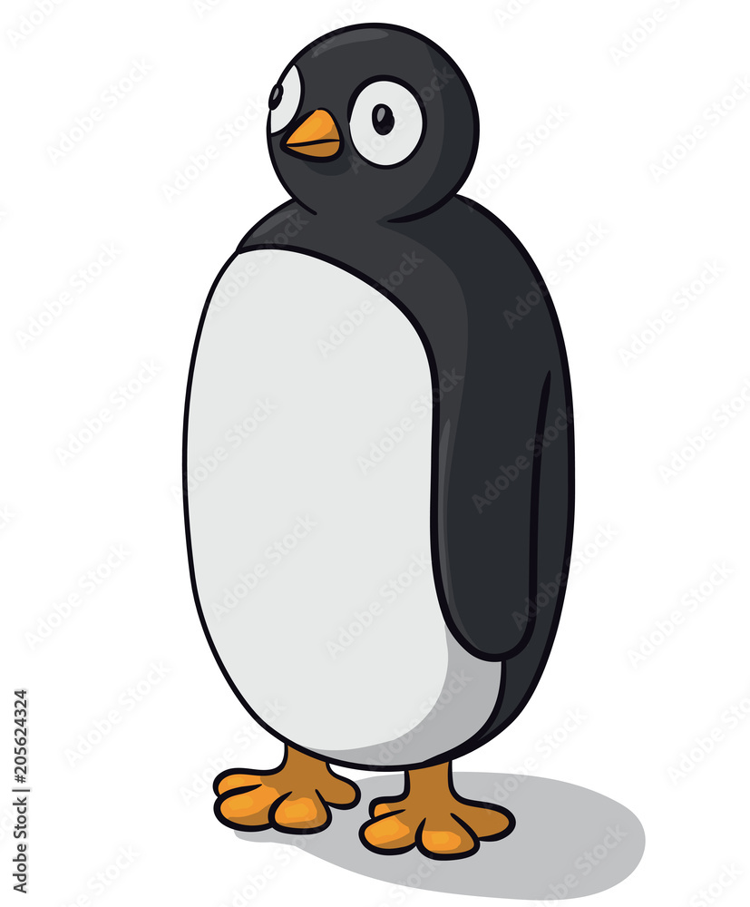 vector drawing of a cute penguin vector drawing of a cute penguin