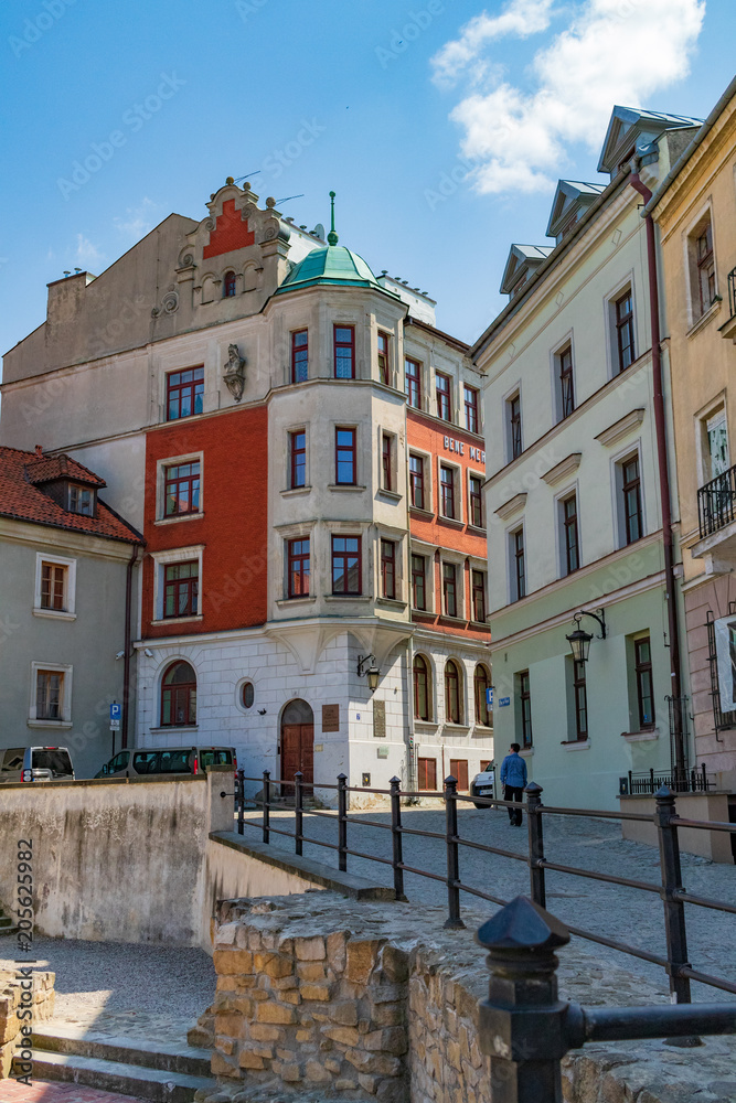 Colorfull buildings of Lublin, Poland