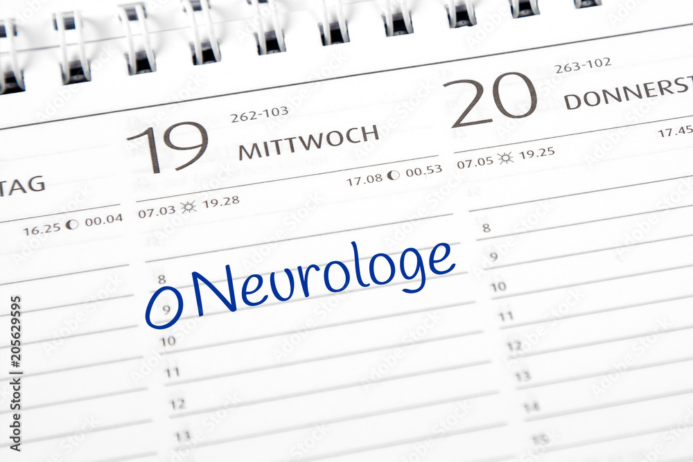 Eintrag im Kalender: Neurologe