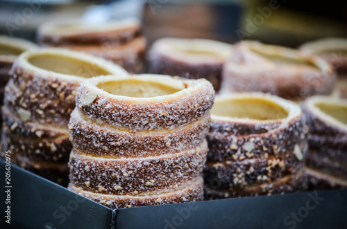 Photography traditional czech sweets - kurtos