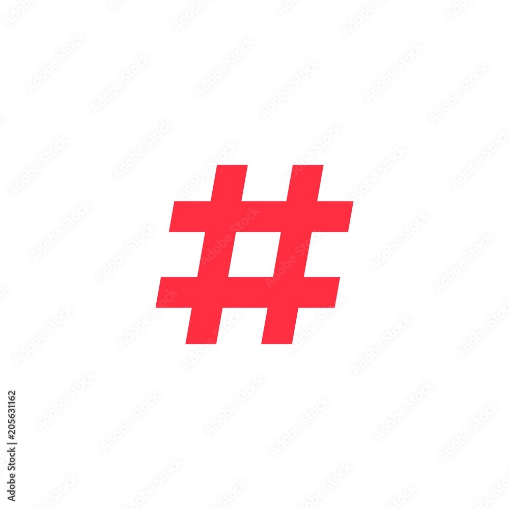 Obraz premium hashtag