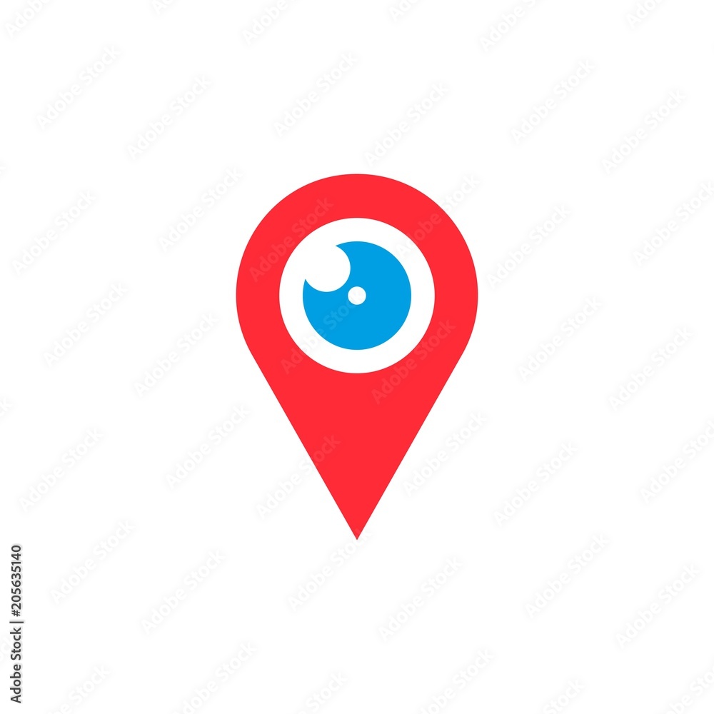 map pin eye map pin eye