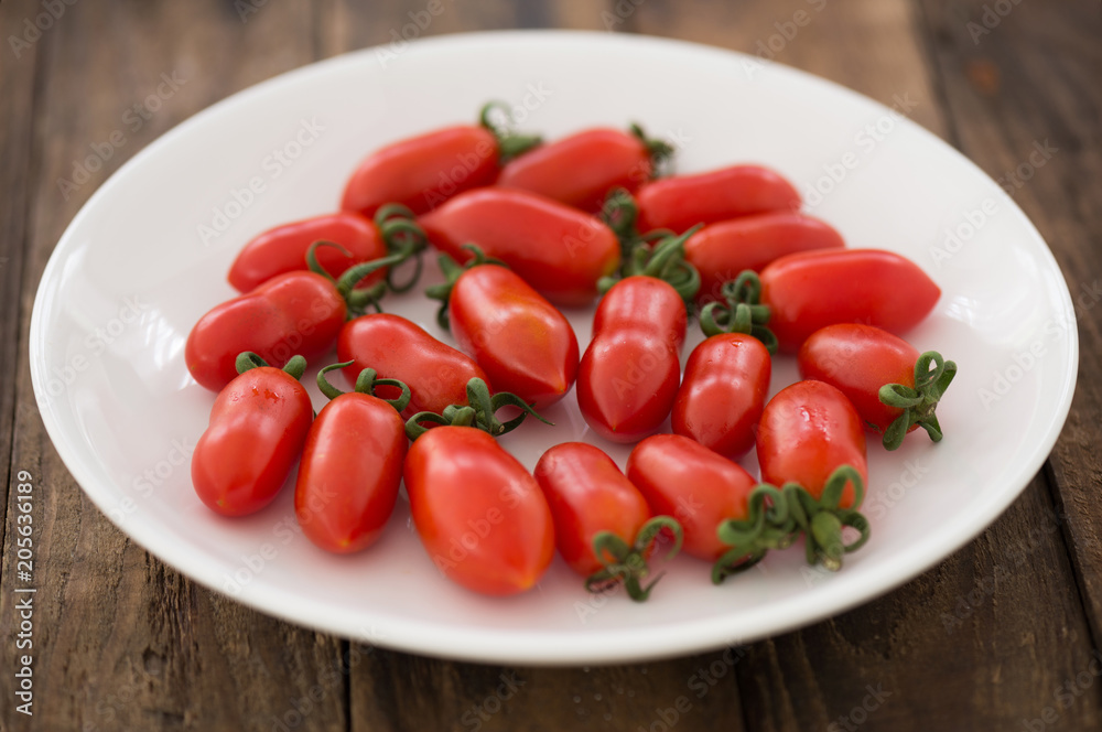 tomato on wood tomato on wood