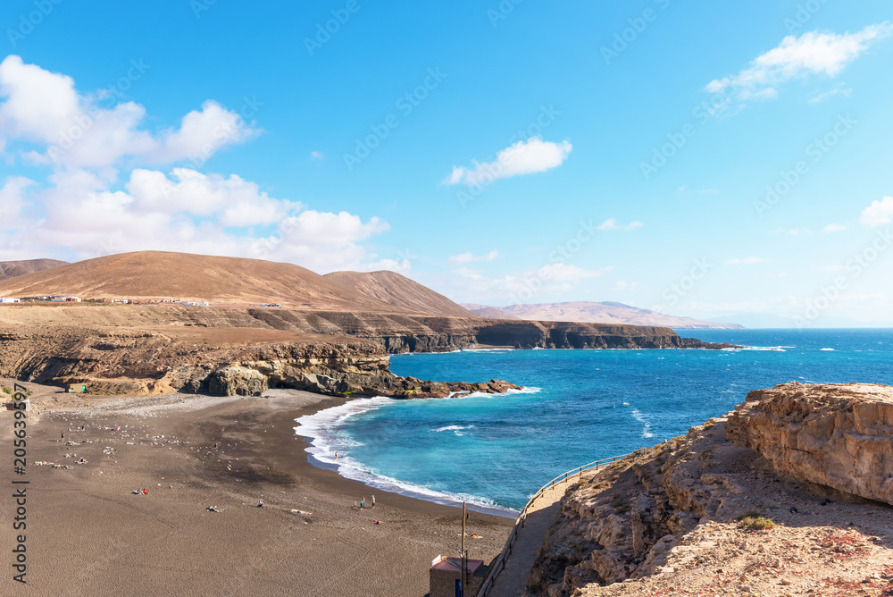 View of Ajuy beach in Fuerteventura, Spain