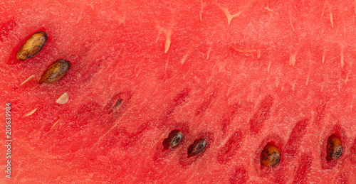 Red texture of sweet watermelon texture background