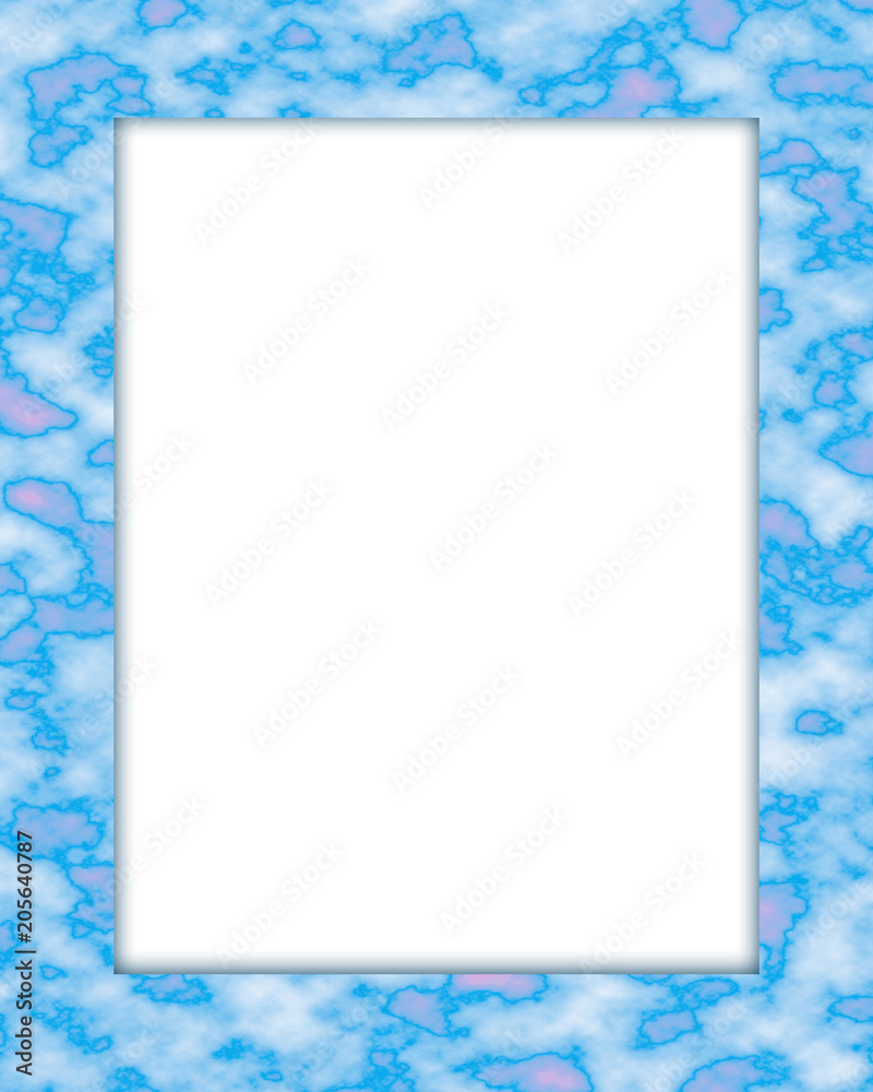 Marble blue frame with empty space for your photo or text. Marble blue frame with empty space for your photo or text.