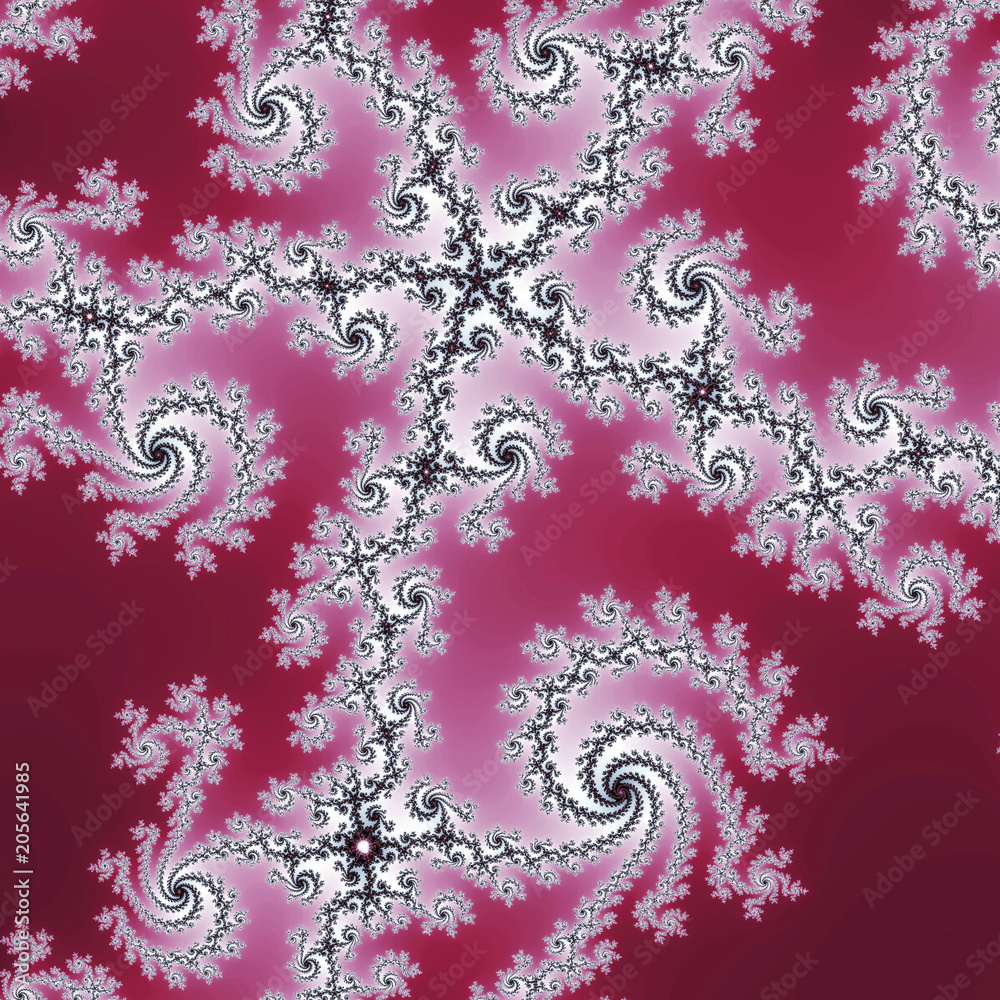 Red swirly fractal pattern, digital artwork for creative graphic design Red swirly fractal pattern, digital artwork for creative graphic design