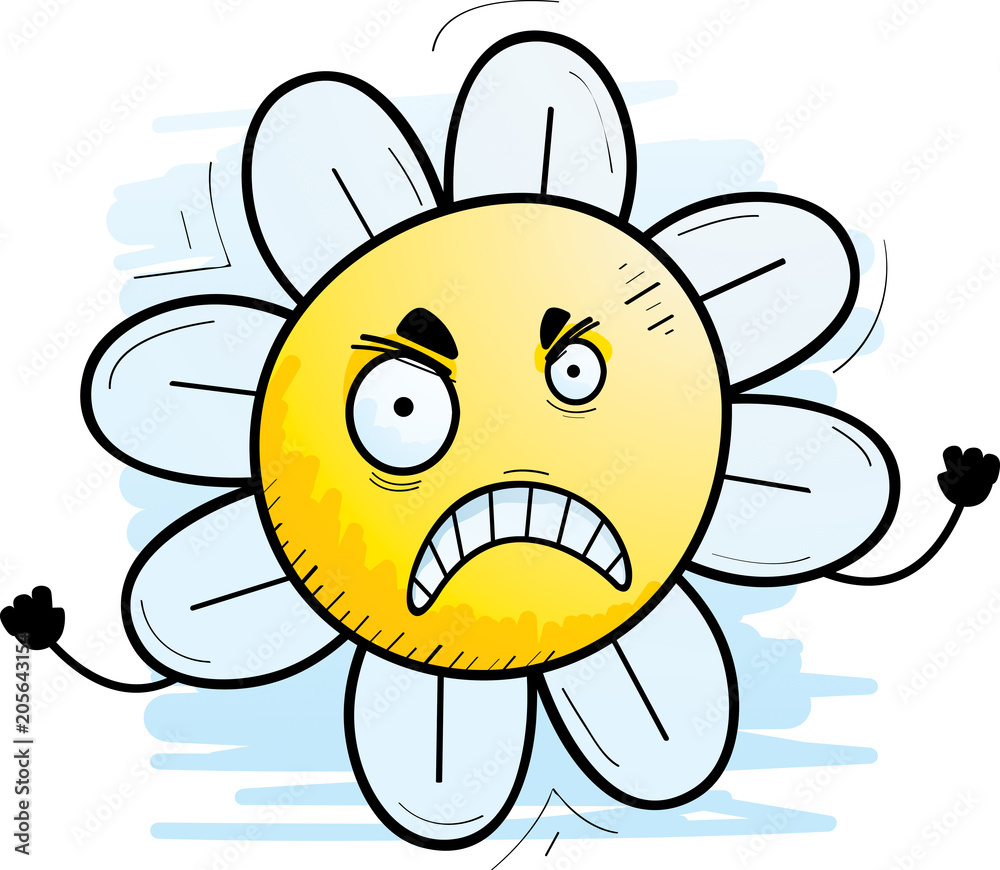 Angry Cartoon Flower