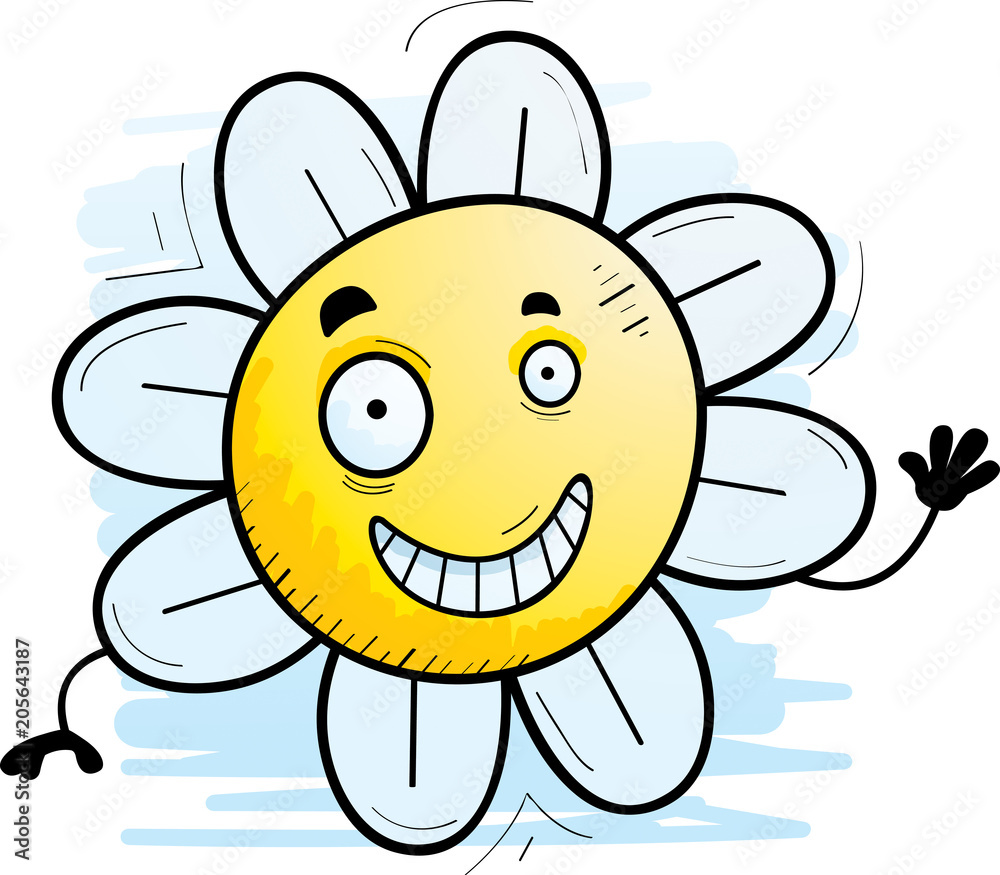 Cartoon Flower Waving Cartoon Flower Waving