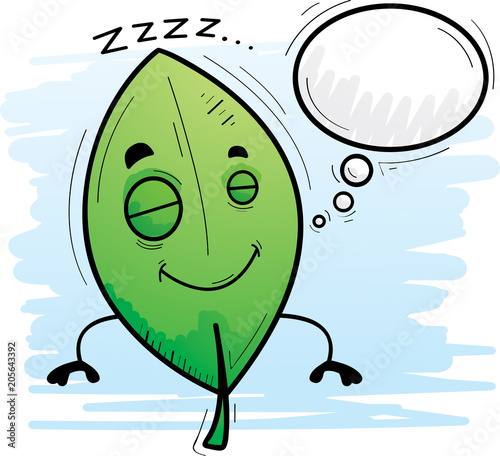 Cartoon Leaf Dreaming