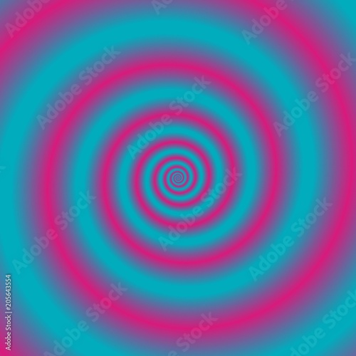 Abstract multicolored psychedelic spiral. Minimal digital art. Artistic blur texture background. Creative pattern for creating design production and printed matter. Bright graphic wallpaper.