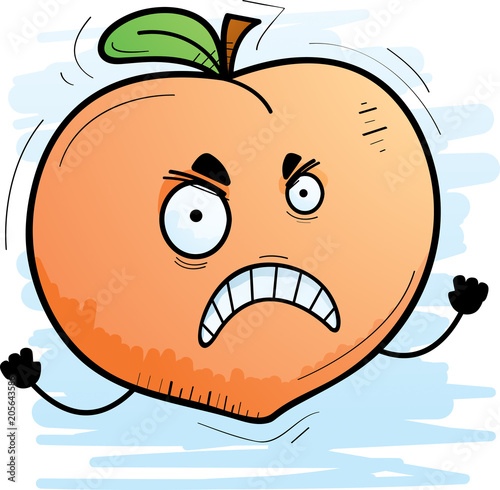 Angry Cartoon Peach