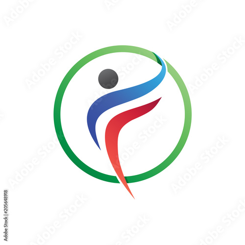 Letter F Fitness and Healthy Logo Template